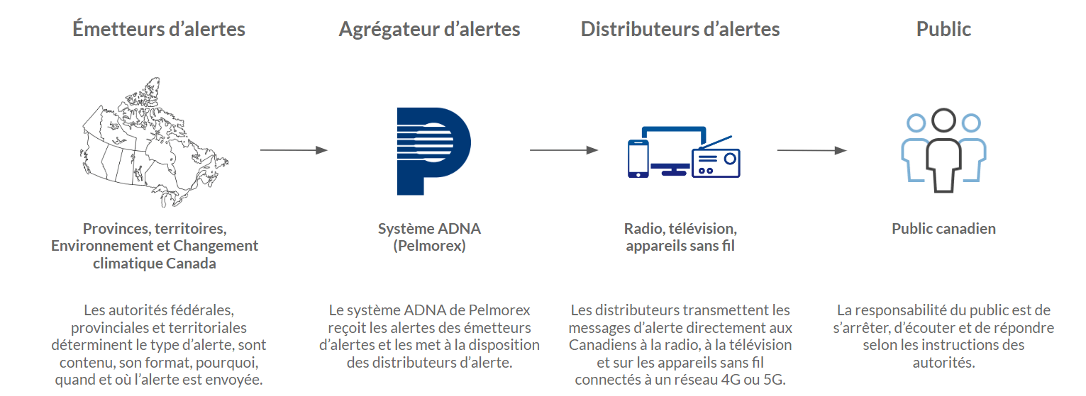 Décrit les rôles et responsabilités en matière d'alerte, des émetteurs d'alertes aux agrégateurs d'alertes, aux distributeurs d'alertes et au public