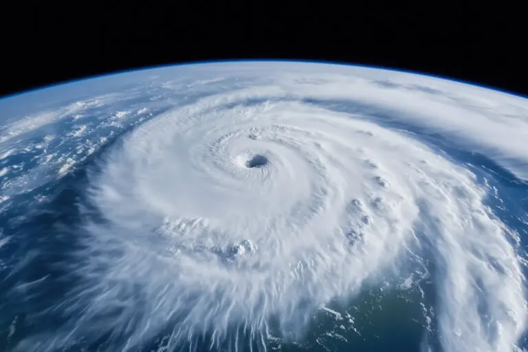 Photo of a hurricane